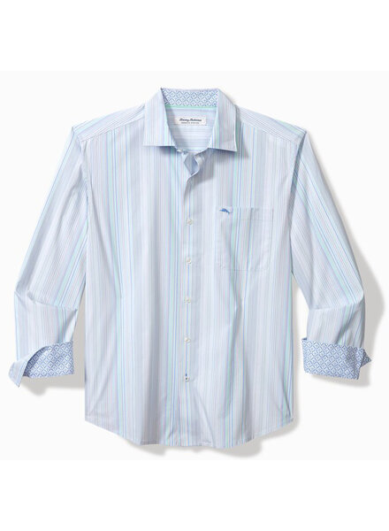 Tommy Bahama Tommy Bahama LS Sarasota Santiago Stripe-Dew
