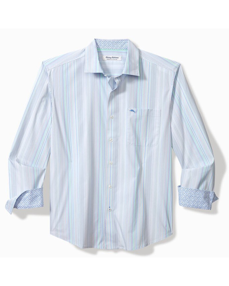 Tommy Bahama Tommy Bahama LS Sarasota Santiago Stripe-Dew