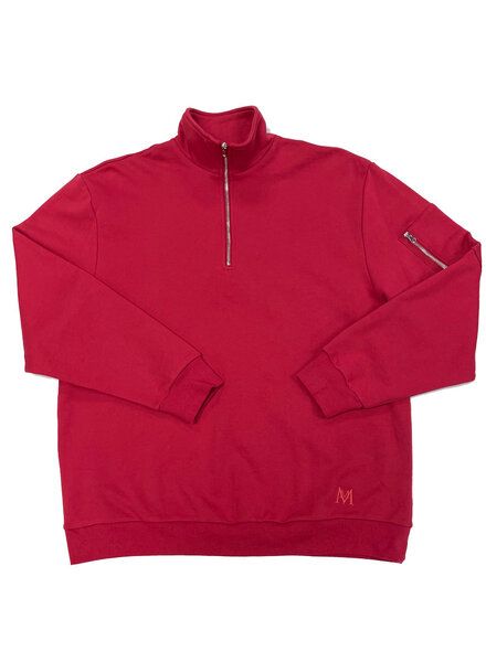 Hensley's Exclusives Hensley’s LS 1/2 Zip Pullover-Red