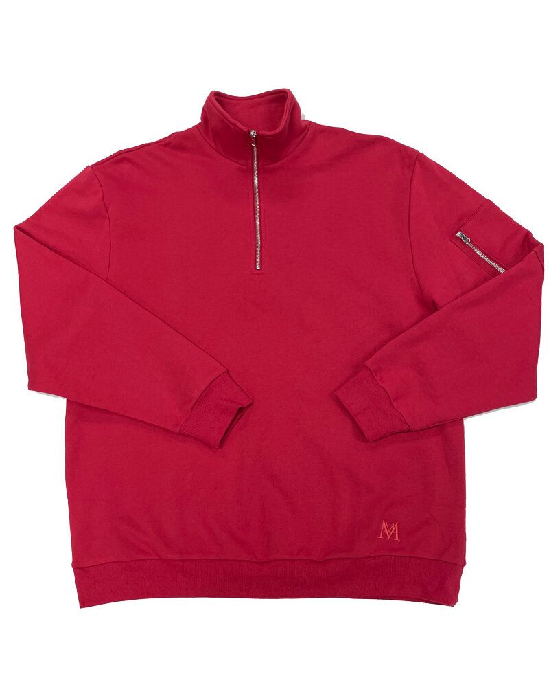 Hensley's Exclusives Hensley’s LS 1/2 Zip Pullover-Red
