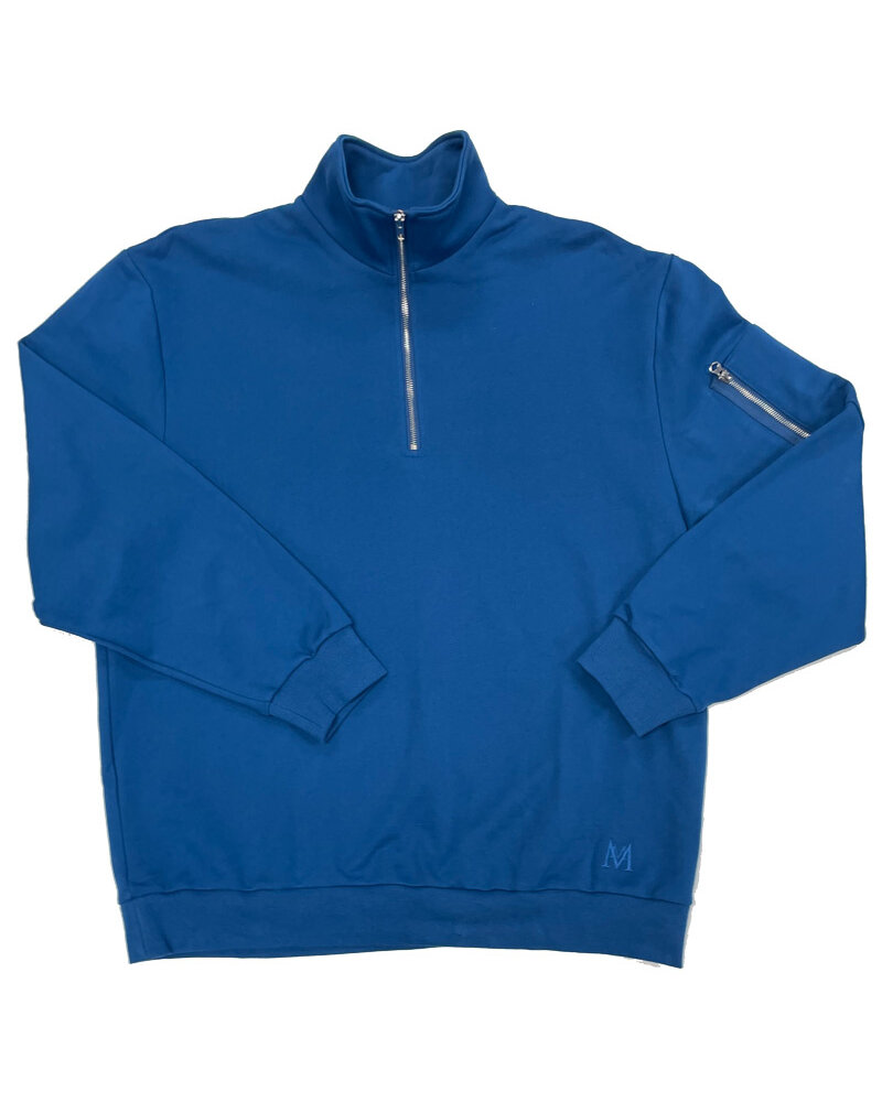 Hensley's Exclusives Hensley’s LS 1/2 Zip Pullover-Blue