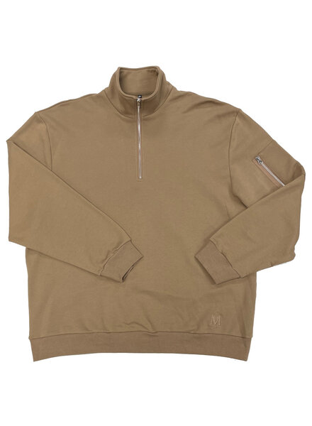 Hensley's Exclusives Hensley’s LS 1/2 Zip Pullover-Khaki