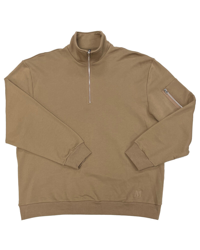 Hensley's Exclusives Hensley’s LS 1/2 Zip Pullover-Khaki