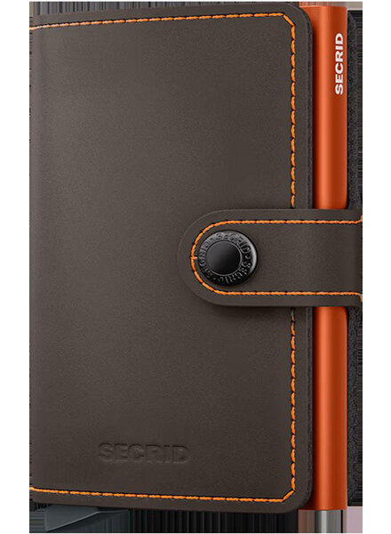 Secrid Secrid Matte Truffle & Orange Mini Wallet