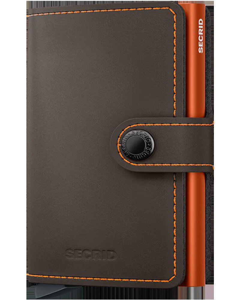 Secrid Secrid Matte Truffle & Orange Mini Wallet
