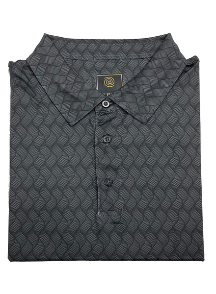 F/X Fusion F/X Fusion SS Black Brush Stroke Polo