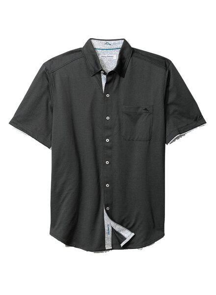 Tommy Bahama Tommy Bahama SS San Lucio Coal Tri Leaf Geo