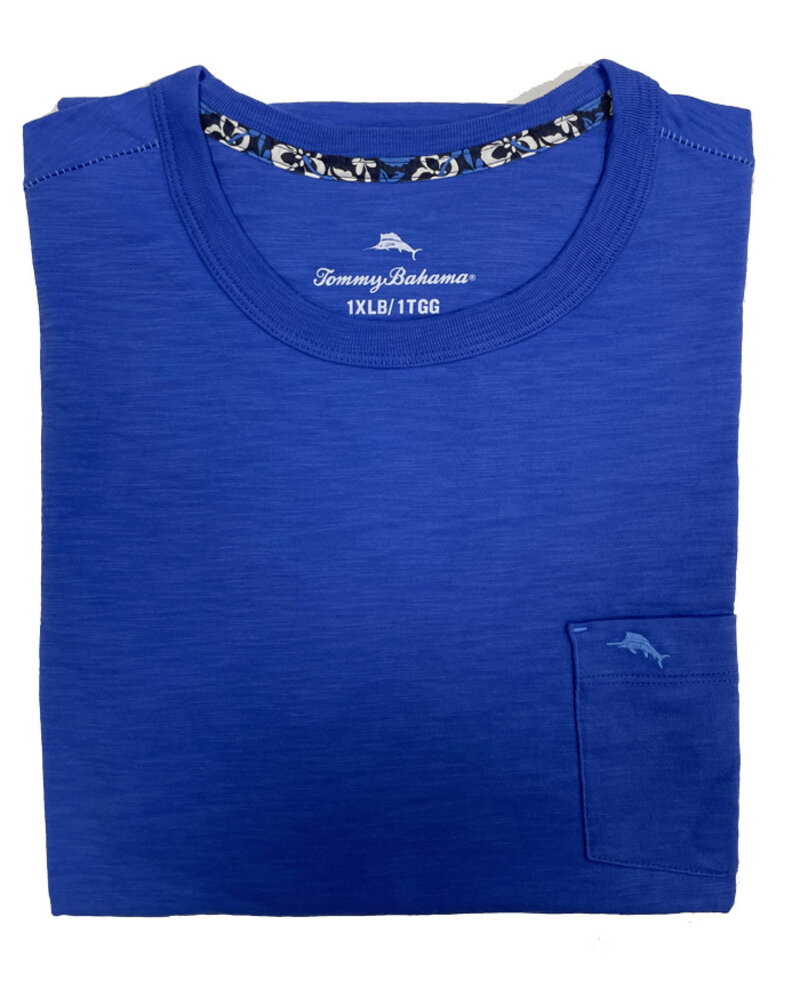 Tommy Bahama Tommy Bahama SS Bali Beach Crew-Blues