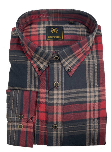 F/X Fusion F/X Fusion LS Flannel Plaid Red Multi