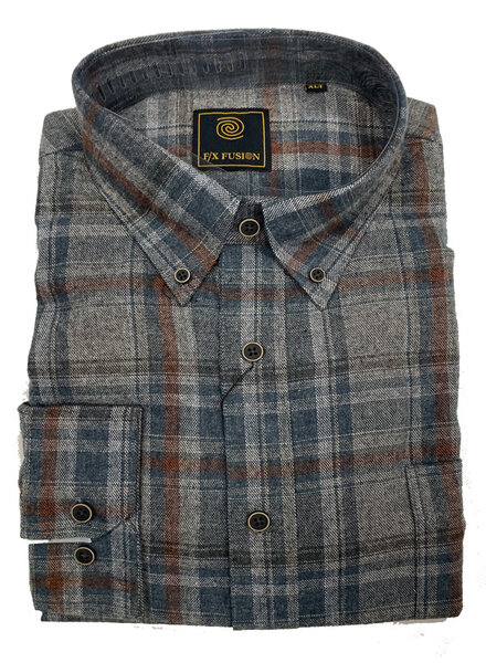 F/X Fusion F/X Fusion LS Flannel Plaid Tan Multi