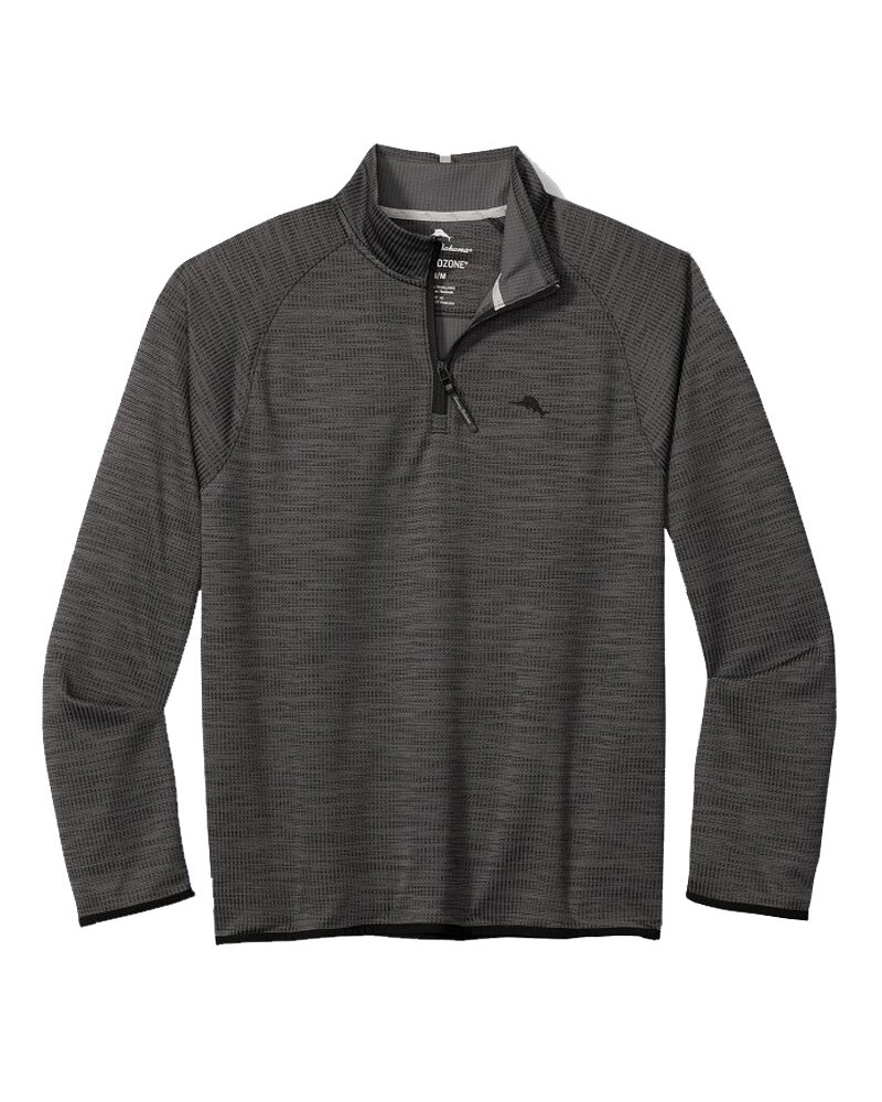 Tommy Bahama Tommy Bahama Palm Pro 1/2 Zip-Jet Black