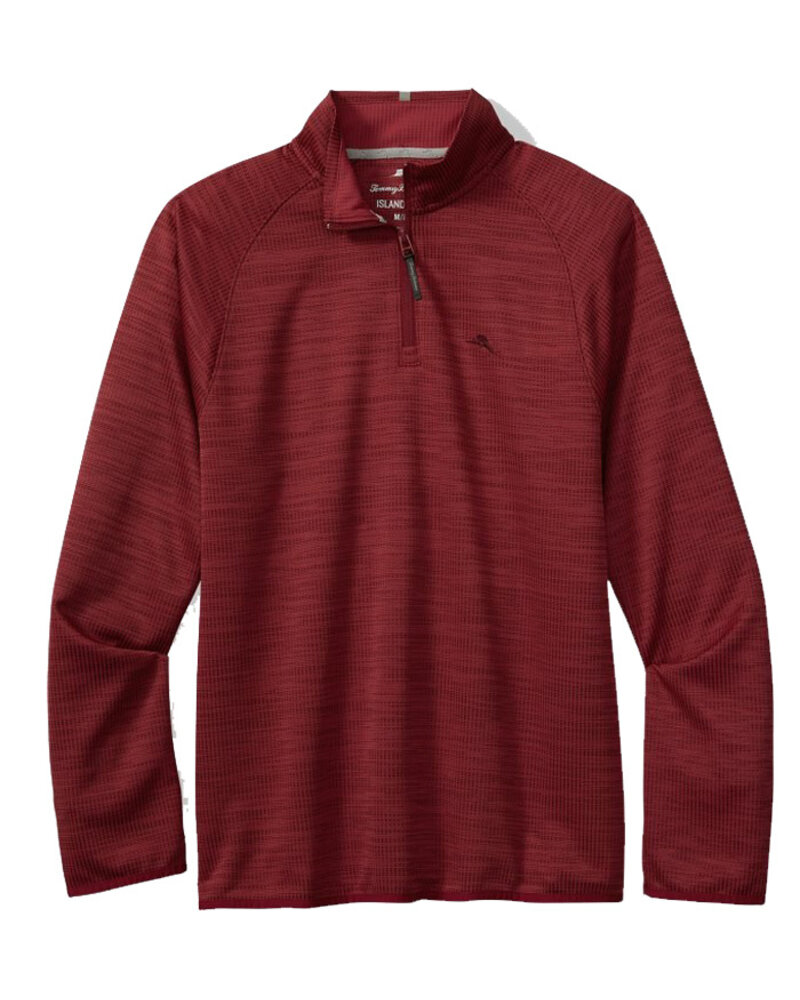 Tommy Bahama Tommy Bahama Palm Pro 1/2 Zip-Sangria