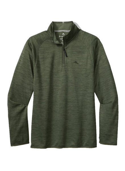 Tommy Bahama Tommy Bahama Palm Pro 1/2 Zip-Palm Moss