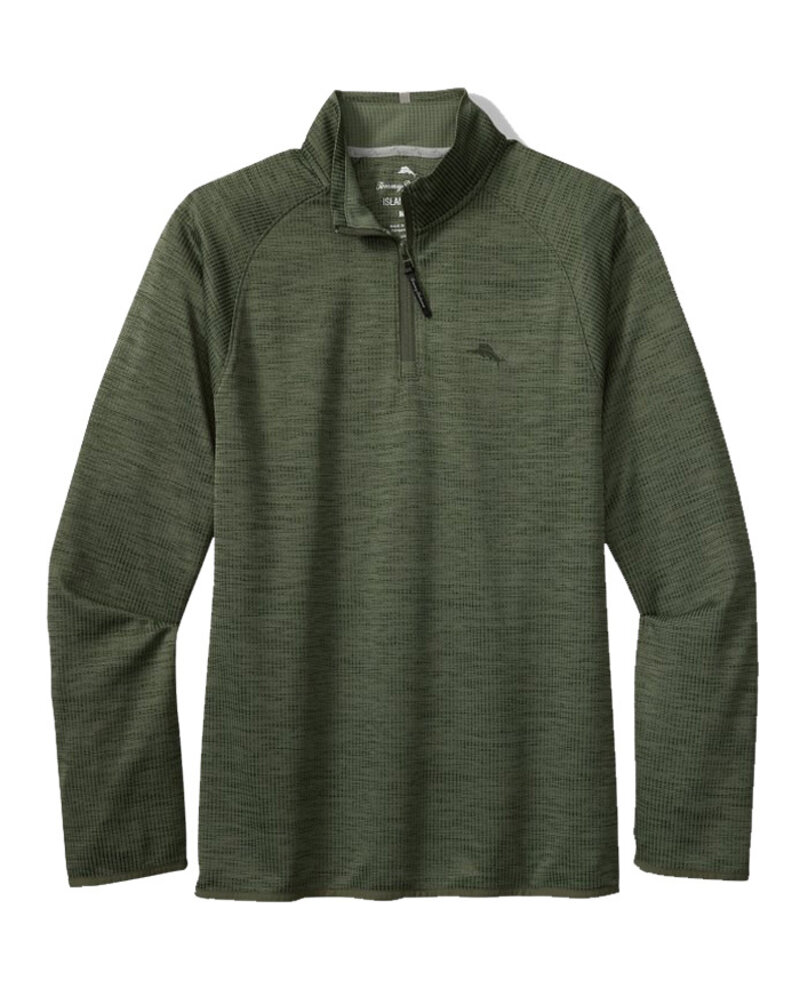 Tommy Bahama Tommy Bahama Palm Pro 1/2 Zip-Palm Moss