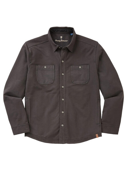 Tommy Bahama Tommy Bahama Ben & Terry Shirt Jacket-Coal