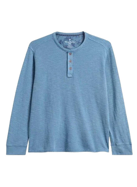 Tommy Bahama Tommy Bahama Port Oasis LS Henley-Blue