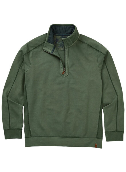 Tommy Bahama Tommy Bahama Ben & Terry 1/2 Zip-Dk. Jade