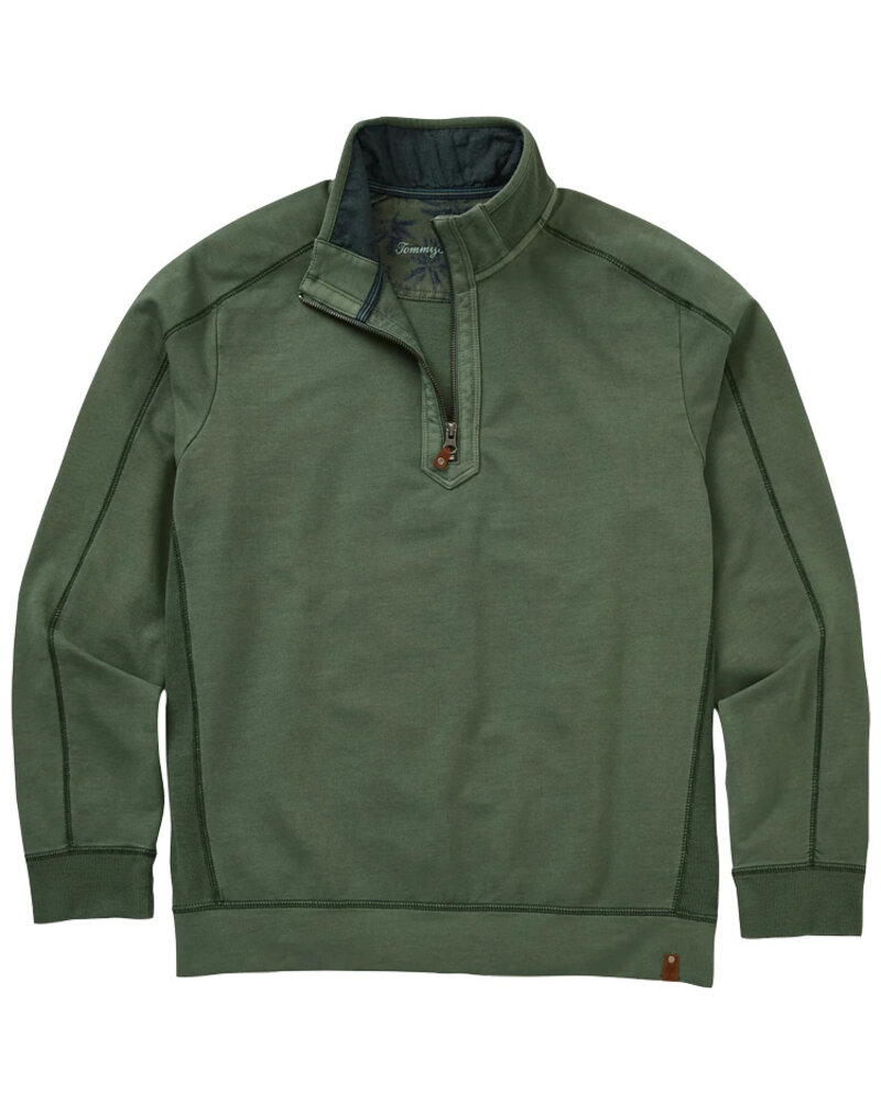 Tommy Bahama Tommy Bahama Ben & Terry 1/2 Zip-Dk. Jade