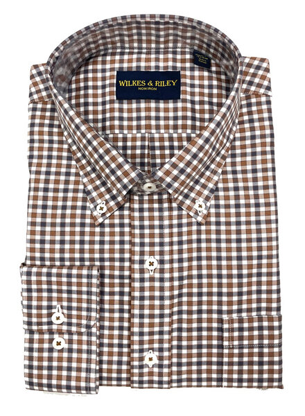 Wilkes & Riley Wilkes & Riley N/I BD Brown/Grey Twill Check