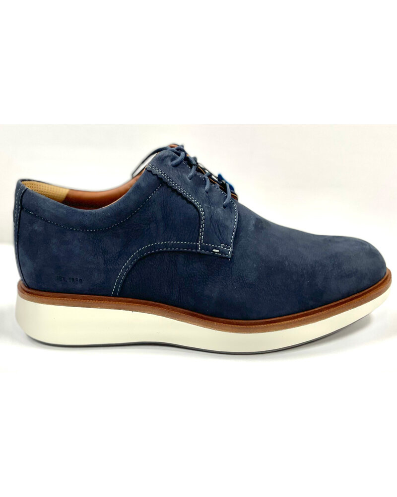 Johnston Murphy Johnston Murphy Parker Plain Toe-Navy Nubuck