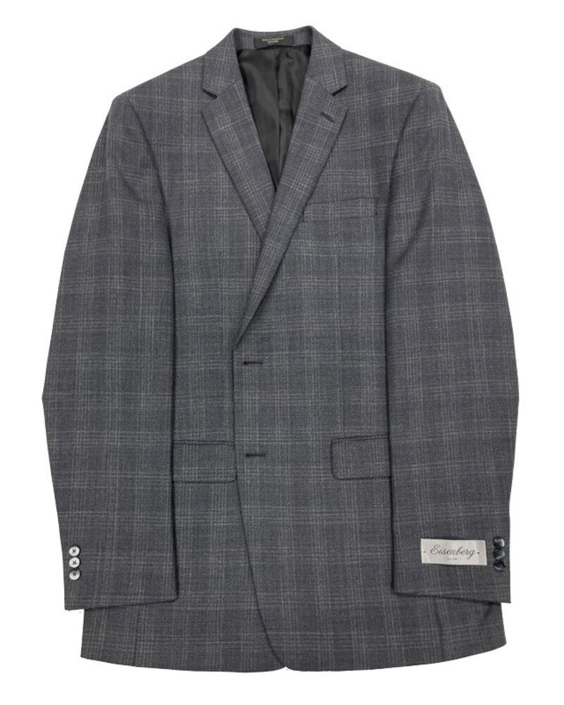Eisenberg Eisenberg Sanford Grey Glen Plaid Coat