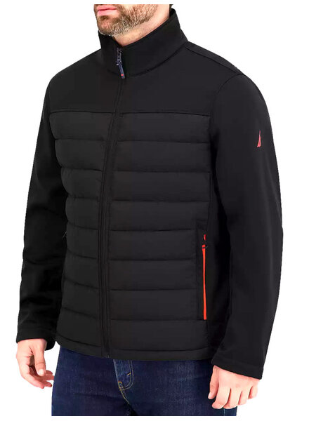 Nautica Nautica Black Mix Media Jacket