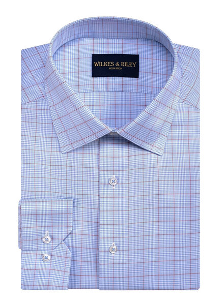 Wilkes & Riley Wilkes & Riley N/I SC Sky Blue/Burg Windowpane