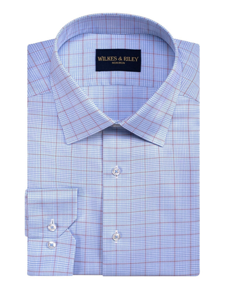 Wilkes & Riley Wilkes & Riley N/I SC Sky Blue/Burg Windowpane