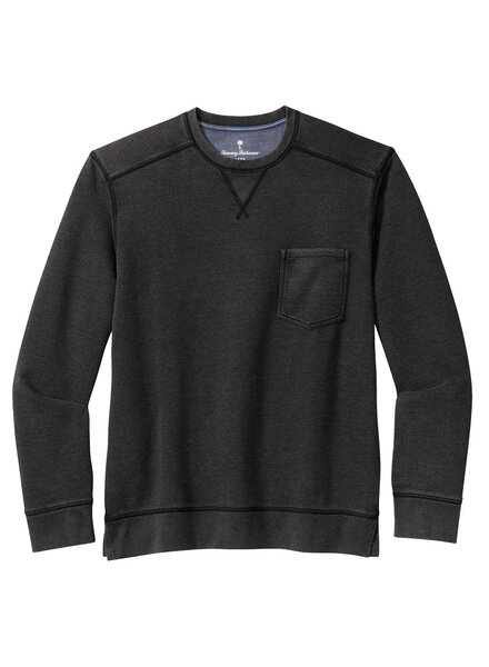 Tommy Bahama Tommy Bahama LS Cascade Fade Crew-Black