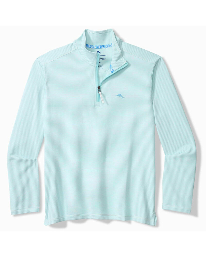 Tommy Bahama Tommy Bahama Costa Wave 1/2 Zip-Starlight