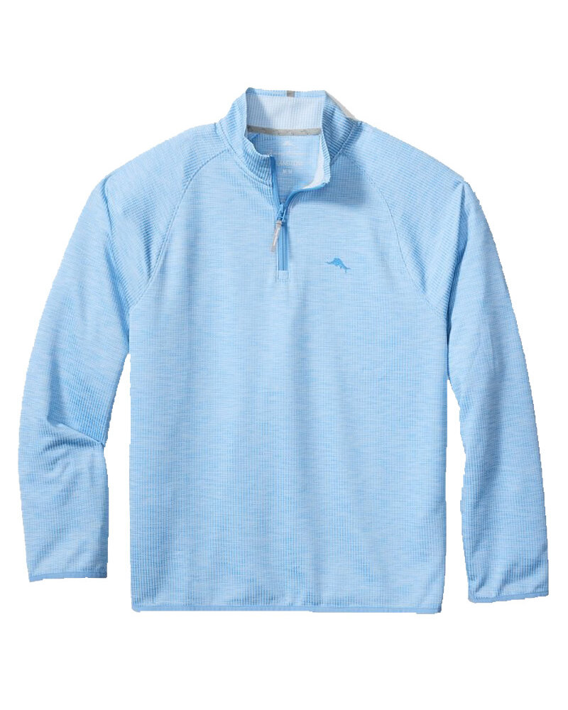 Tommy Bahama Tommy Bahama Palm Pro 1/2 Zip-Blue Expanse