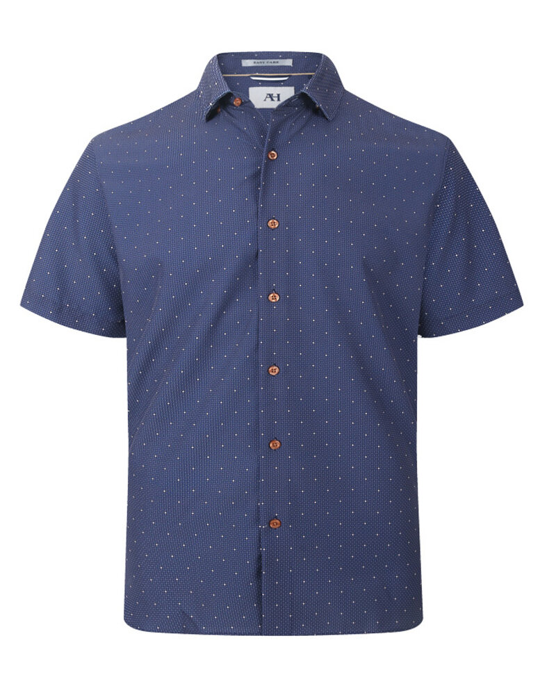 American Heritage American Heritage SS UB Cream Dot Print