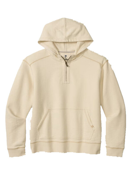 Tommy Bahama Tommy Bahama Cirrus Breeze 1/2 zip Hoodie-Natural