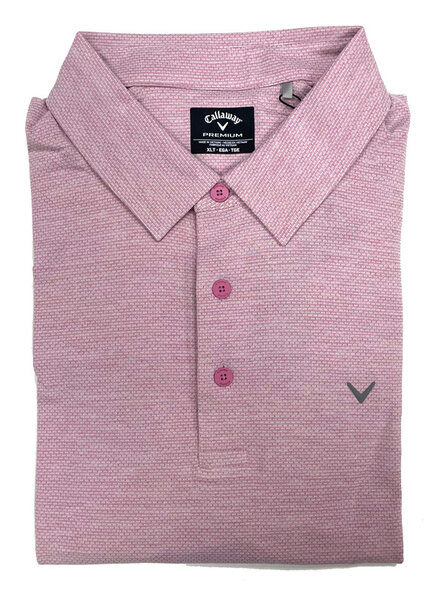 Callaway Callaway SS Rose Hthr Jacquard Polo