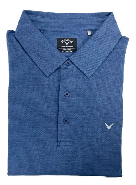 Callaway Callaway SS Peacoat Hthr Jacquard Polo