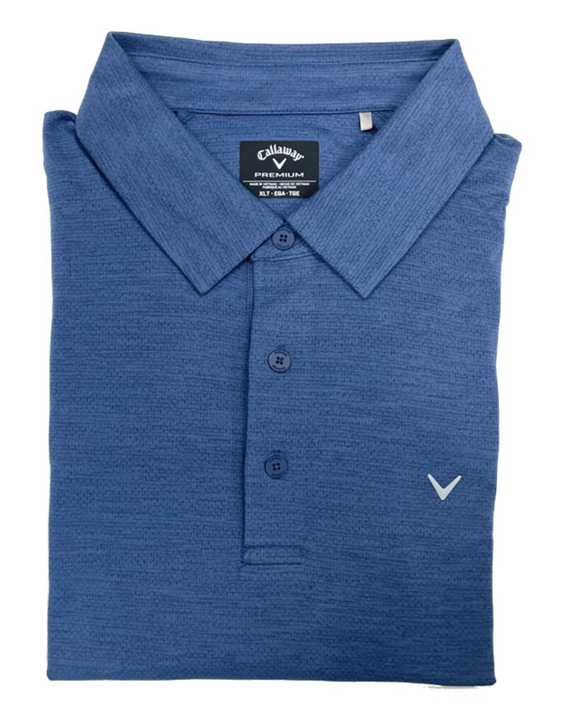 Callaway Callaway SS Peacoat Hthr Jacquard Polo