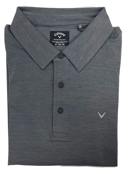 Callaway Callaway SS Black Hthr Jacquard Polo