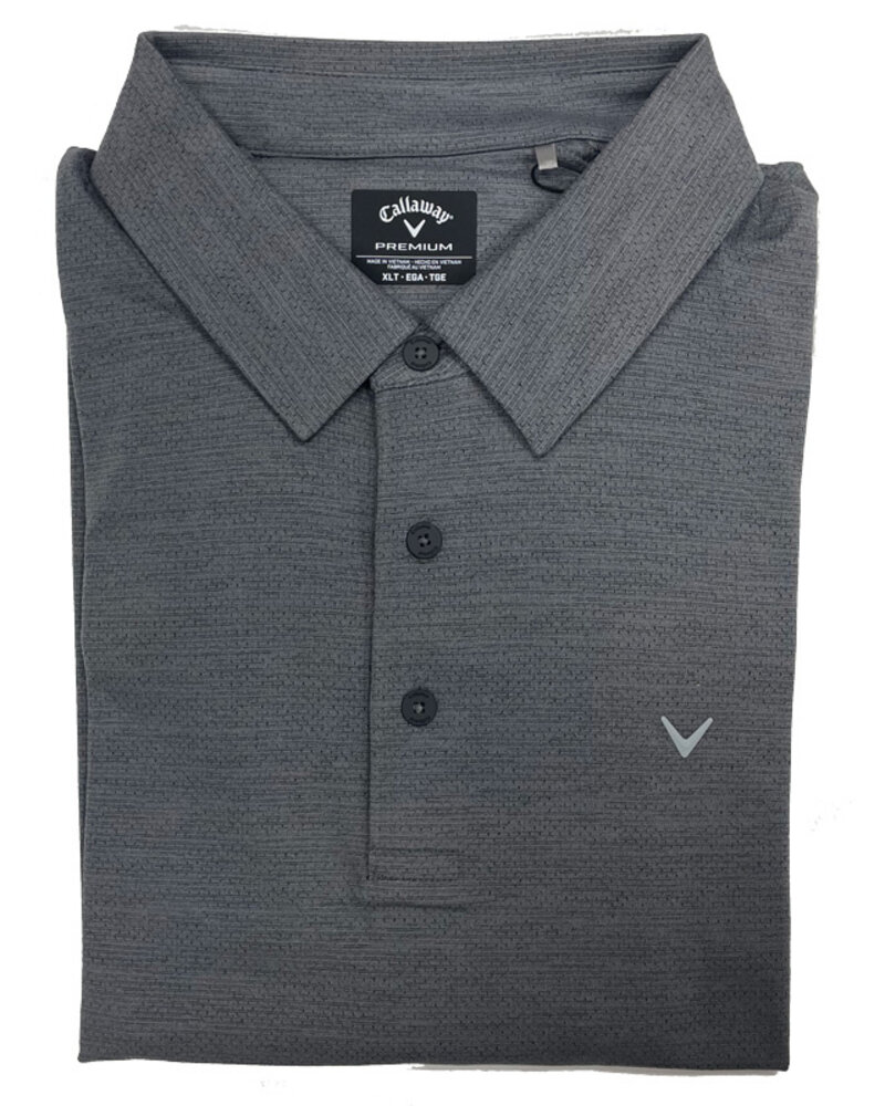 Callaway Callaway SS Black Hthr Jacquard Polo