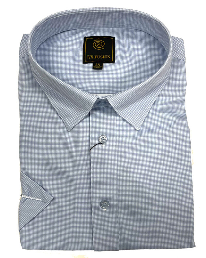 F/X Fusion F/X Fusion SS UB Micro Check Print-Blue