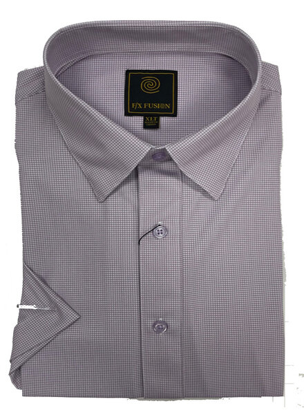 F/X Fusion F/X Fusion SS UB Micro Check Print-Mauve