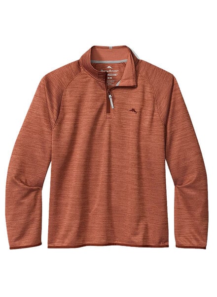 Tommy Bahama Tommy Bahama Palm Pro 1/2 Zip-Terra Cotta