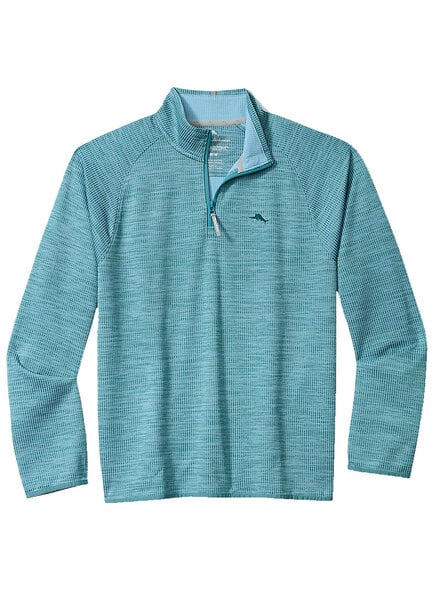Tommy Bahama Tommy Bahama Palm Pro 1/2 Zip-Blue Chaise