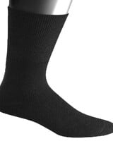 Old World Old World XXKing Cushion Dress Sock-Black