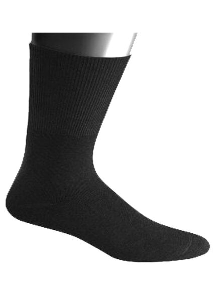 Old World Old World XXKing Cushion Dress Sock-Black