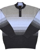 F/X Fusion F/X Fusion Ombre Rib 1/4 Zip Mock-Charcoal