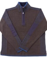 F/X Fusion F/X Fusion Plaited 1/4 Zip Mock-Brown