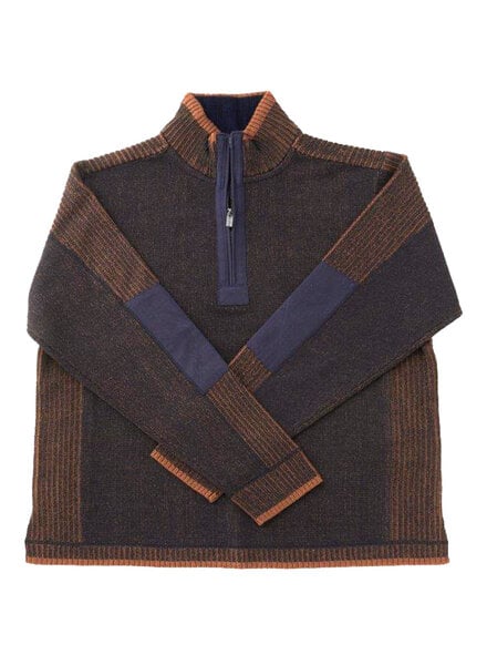 F/X Fusion F/X Fusion Plaited 1/4 Zip Mock-Navy