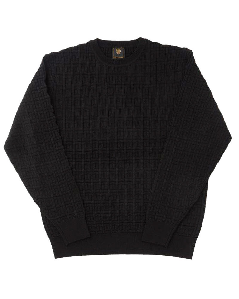 F/X Fusion F/X Fusion Double Rectangle Crew-Black