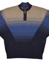 F/X Fusion F/X Fusion Ombre Rib 1/4 Zip Mock-Navy