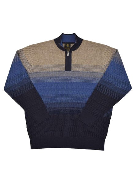 F/X Fusion F/X Fusion Ombre Rib 1/4 Zip Mock-Navy